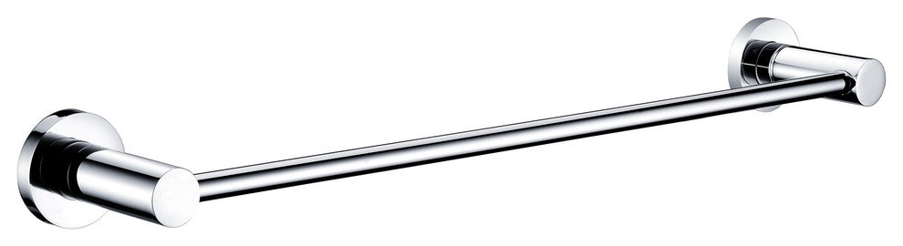 Brentwood Wall Mounted Solid Brass Towel Bar in Polished Chrome, 18