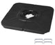 JEAREY 4-Pieces Cantilever Umbrella Base Stand, Black