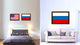 Russia Country Flag Canvas Print, 15"x21"