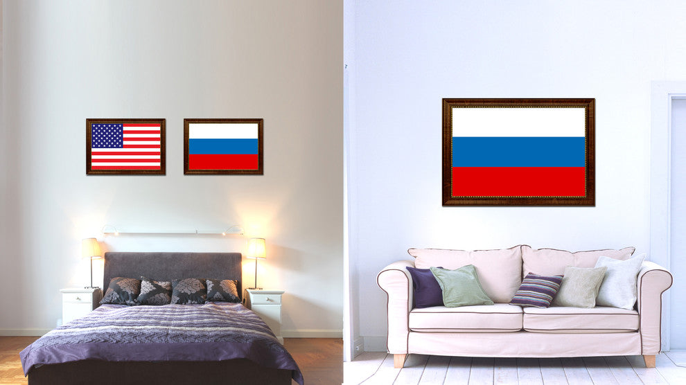 Russia Country Flag Canvas Print, 15"x21"