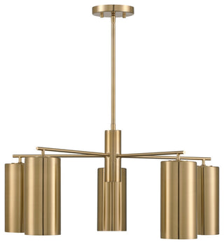 Lio 5-Light Chandelier, Noble Brass by Breegan Jane