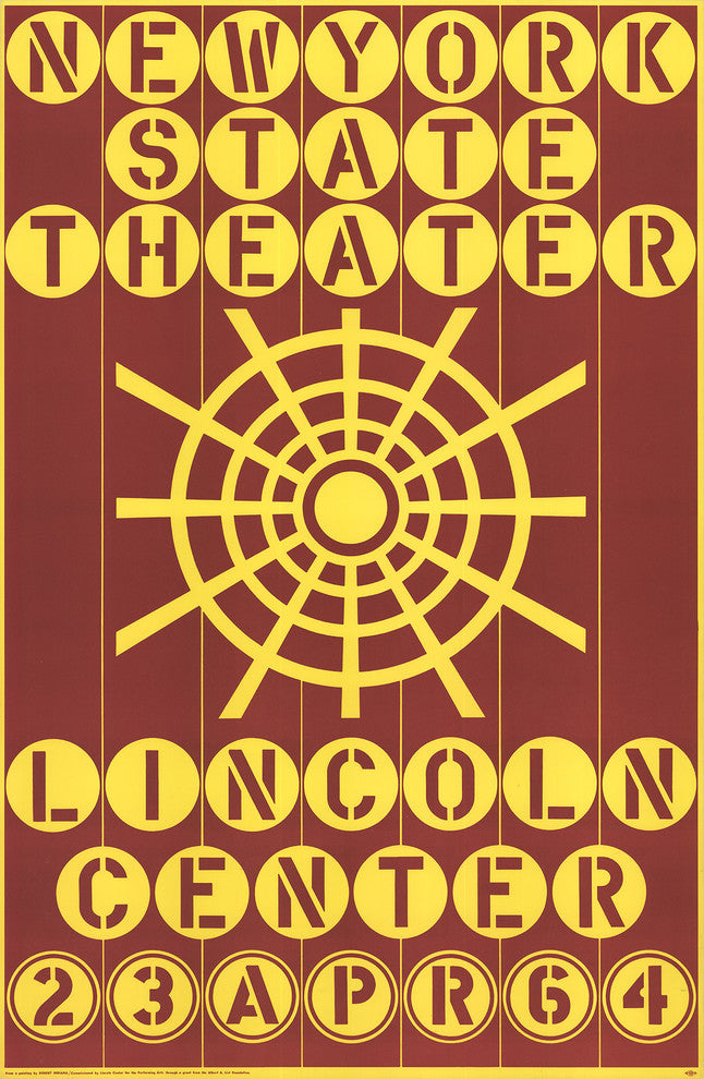 Robert Indiana, New York State Theater, Lincoln Center, 1964, Artwork