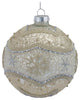 Snowflake Mercury Glass Ball Ornament, Set of 6