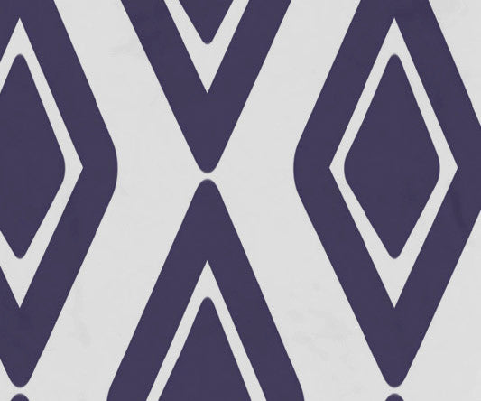 30x60" Diamond Jive 1, Geometric Print Beach Towel, Navy Blue
