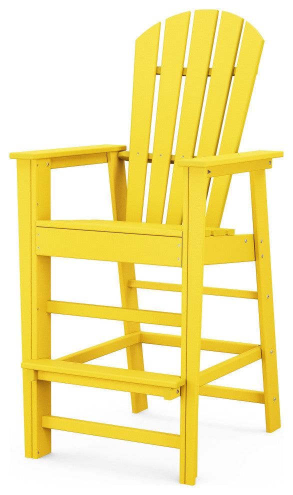 Polywood South Beach Bar Chair, Lemon