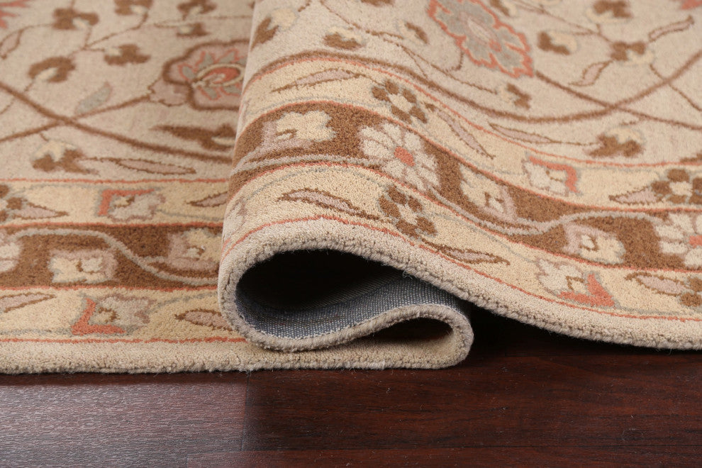 Floral Oriental Area Rug Hand-tufted Traditional Wool Carpet 5x8