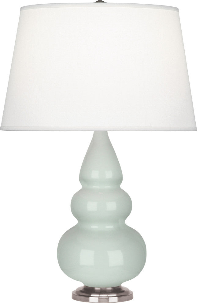 Small Triple Gourd Accent Lamp, Celadon