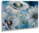 Lisa Audit 'Blue Dance I' Floating Brushed Aluminum Art, 22x16