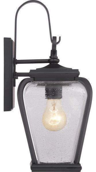 Quoizel PRV8406K One Light Outdoor Wall Lantern Province Mystic Black
