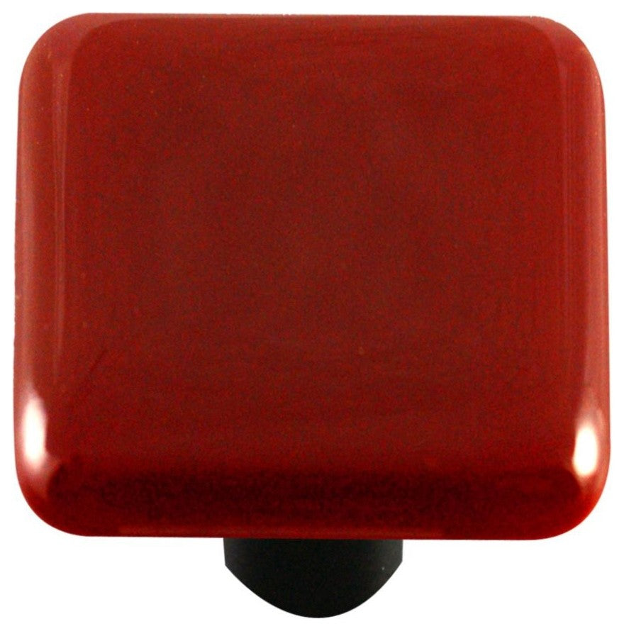 Garnet Red Knob, Black Post