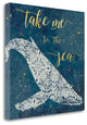 "Coastal Lace V" By Jess Aiken,Ready to Hang Giclee Print on Gallery Wrap Canvas
