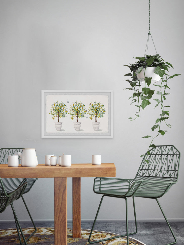 "Tree, a Pot" Framed Painting Print
