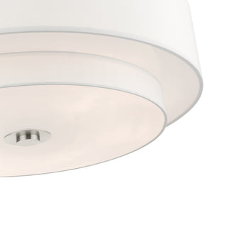 Brushed Nickel Timeless, Transitional, Versatile, Semi Flush