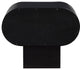Harlow Solid Wood And Oak Veneer Night Stand, Black