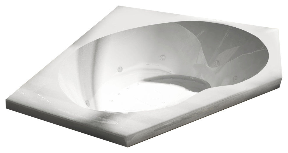 Atlantis Whirlpools Eclipse 60 x 60 Corner Air & Whirlpool Jetted Bathtub