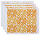 Tiki Square, Geometric Print Placemat, Yellow