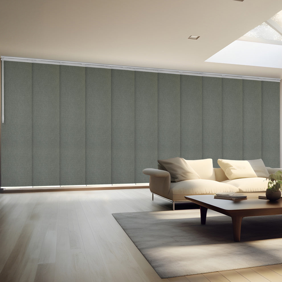 Salvatore 12-Panel Track Extendable Vertical Blinds 140-260"W