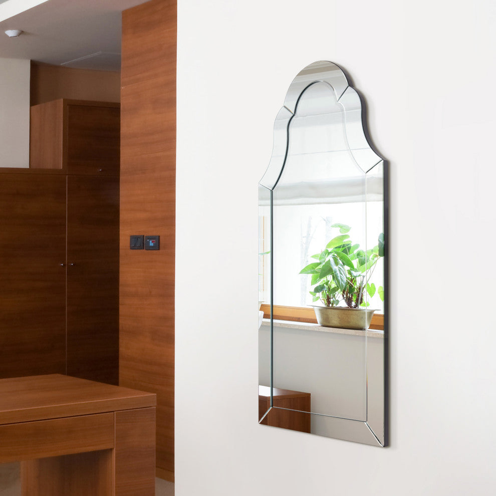 Elegant Beveled Rectangular Wall Mirror, Vanity, Bedroom Mirror, 20"x44"