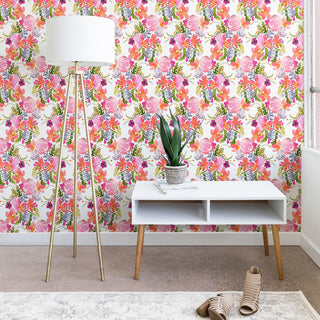 Deny Designs Ninola Design Flowers Sweet Bloom Pink Wallpaper, Pink, 2'x4'
