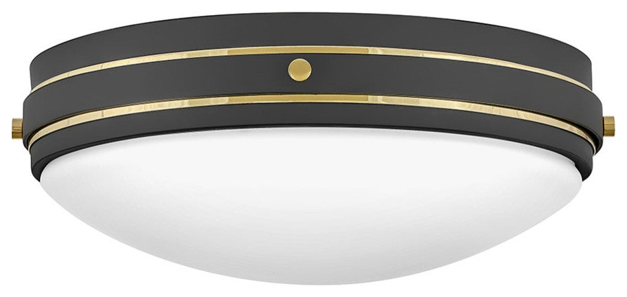 Hinkley Oliver 3-Light Medium Flush Mount 39053DMG, Dark Matte Gray