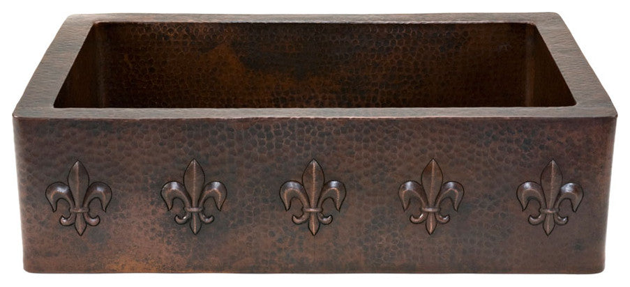 Premier Copper K75DB33199 33'' Copper Kitchen Double Basin Sink