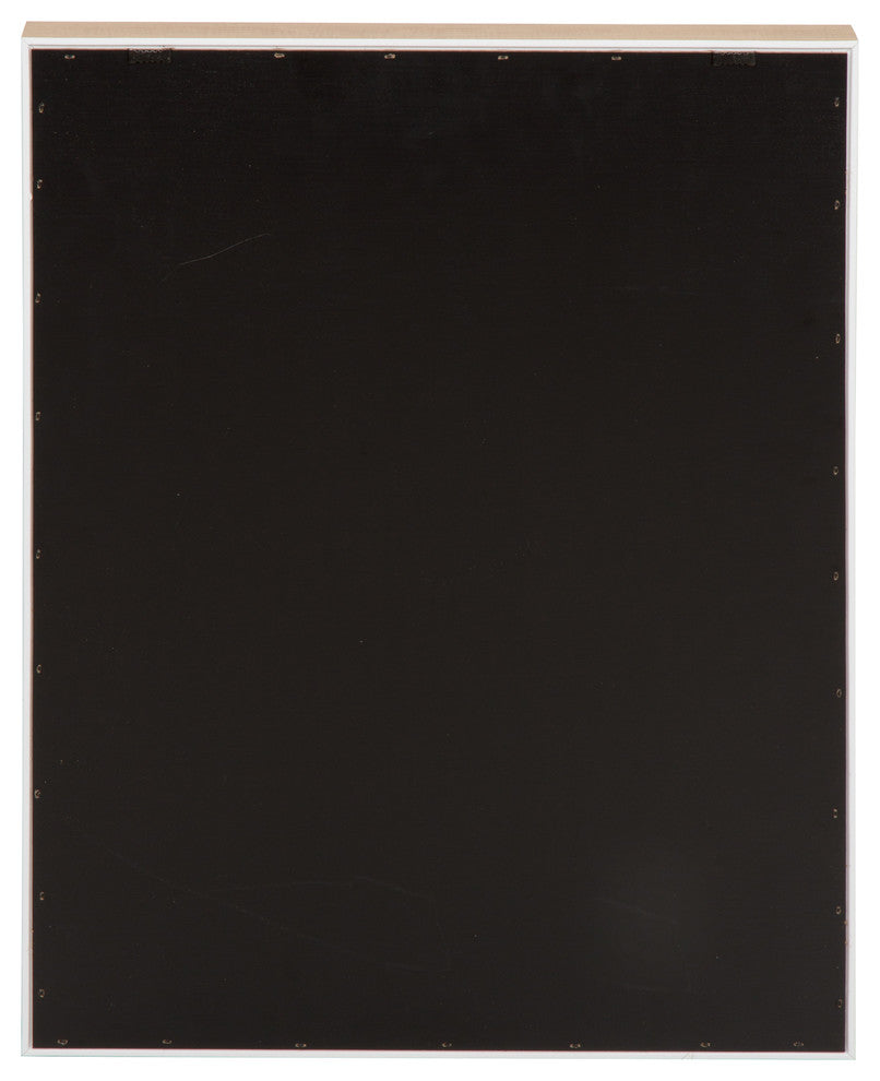 Sylvie Four Palm Trees Natural Framed Canvas Wall Art by Simon Te Tai