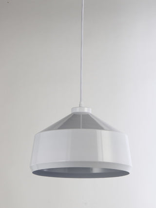Beaut 1 Light Pendant, White, 14"x14"