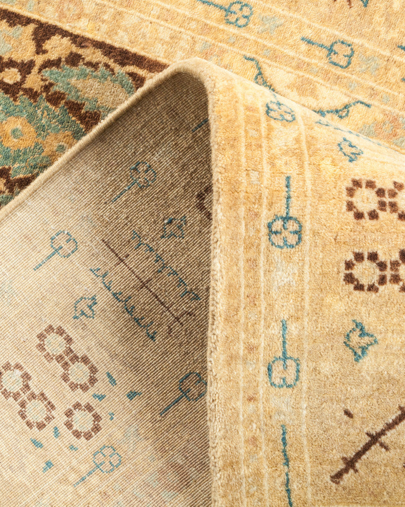 Mogul, One-of-a-Kind Hand-Knotted Runner Ivory, 3'0"x8'10"