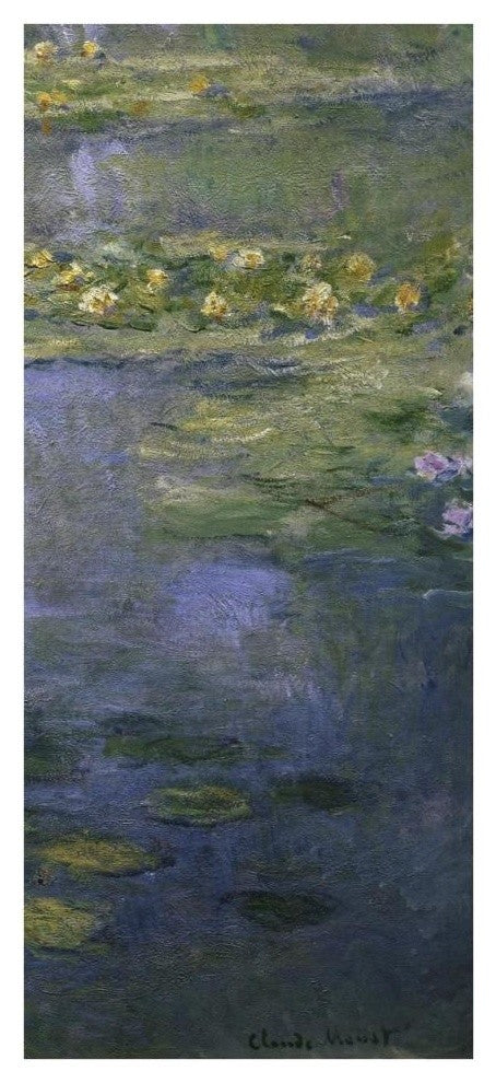 "Water Lilies (Nympheas) IV (right)" Print by Claude Monet, 18"x38"
