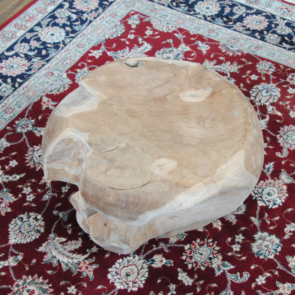 NSMC129 Teak Rootball Tractor Seat