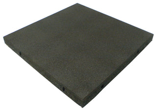 Rubber-Cal Eco-Safety Interlocking Tiles, 2.5", Black, 10 Pack