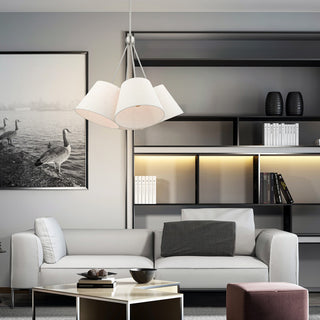 Livex Lighting Prato 4 Light Brushed Nickel Chandelier