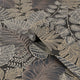 Superfresco Easy Scattered Leaves Wallpaper, Charcoal and Gold