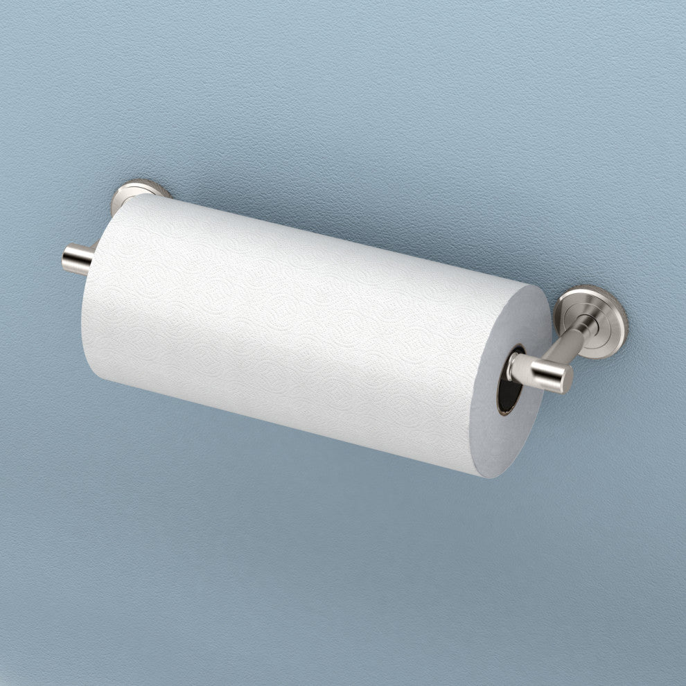Latitude II Kitchen Paper Towel Holder, Satin Nickel