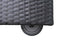 Belle Wheeled Chaise Outdoor Wicker Patio Furniture in Grey