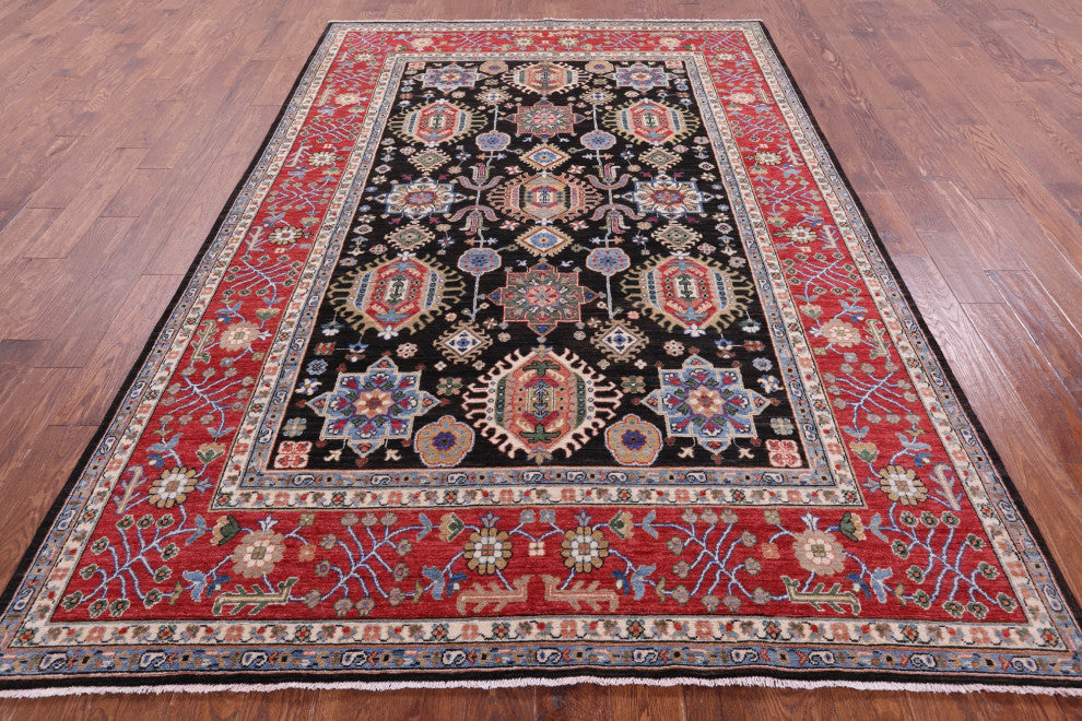 Handmade Persian Fine Serapi Wool Rug 6' 8" X 9' 10" - Q12819