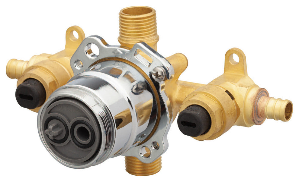 Treysta Tub & Shower Valve- Horizontal Inputs WITH Stops- Crimp Pex