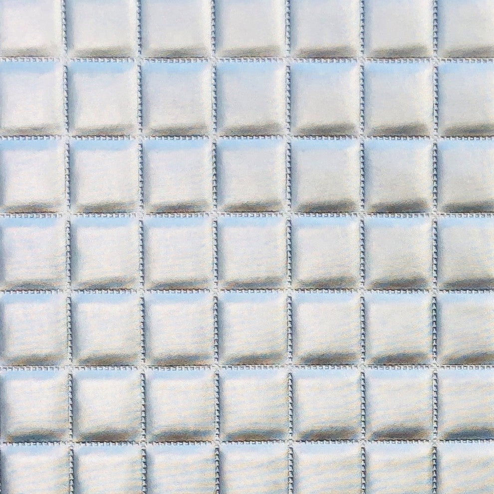 Silverton Silver Artificial Leather Luxury Throw Pillow, 20"x26" Standard