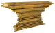 Console Table Furniture, Gold, 58"x16"x32"