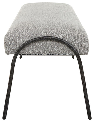 Uttermost Jacobsen Modern Gray bench