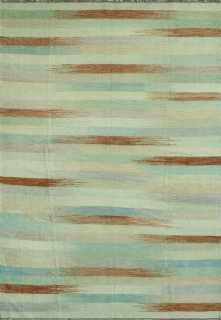 Sun Faded Flatweave Laureen Rust/Ivory Rug, 9'6 x 13'10