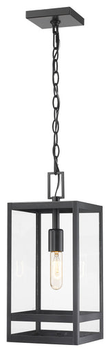 Z-LITE 596CHM-BK 1 Light Outdoor Chain Mount Ceiling Fixture, Black