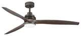Hinkley Artiste 60" Integrated LED Ceiling Fan, Metallic Matte Bronze