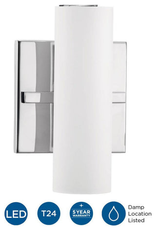 Colonnade LED 1-Light Bath/Vanity Light, Polished Chrome
