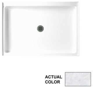 Swan 42.375x34.188x5.5 Solid Surface Shower Base, Ice