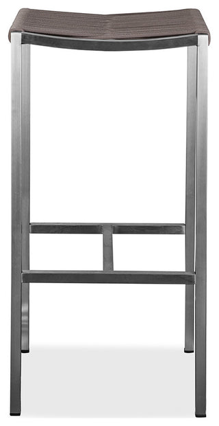 Stone Indoor/Outdoor Backless Barstool, Brown