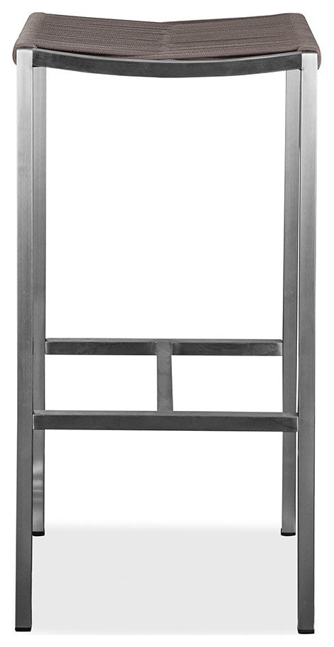 Stone Indoor/Outdoor Backless Barstool, Brown