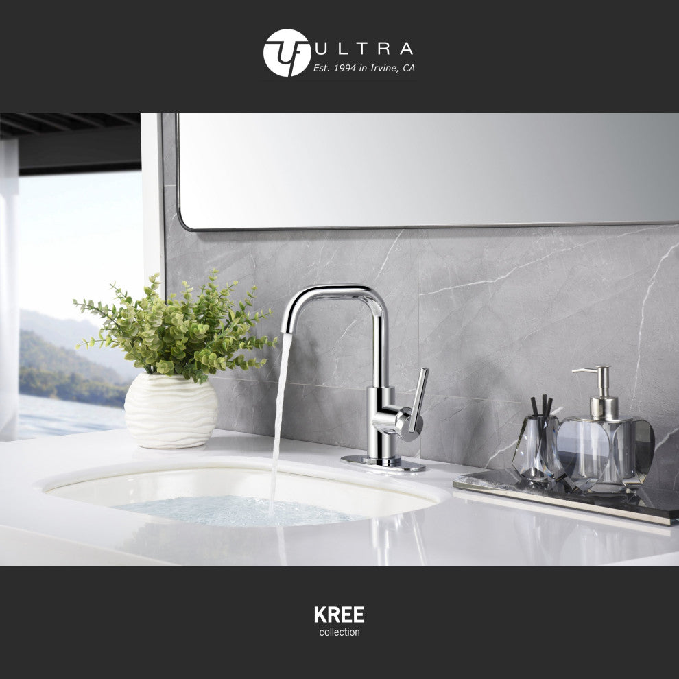 Ultra Faucets UF3070X Single Handle Bathroom Faucet, Polished Chrome