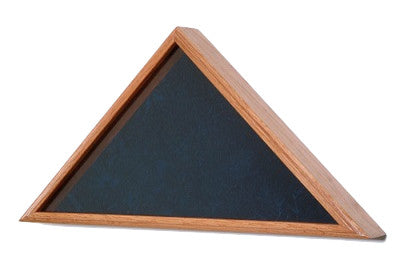 Solid Oak Burial Flag Display Case, 5'X8' Flag