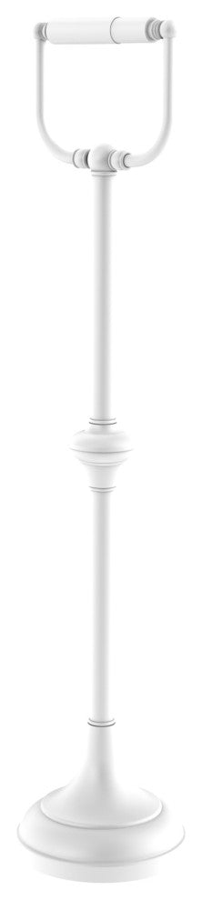 Free Standing Toilet Tissue Holder, Matte White